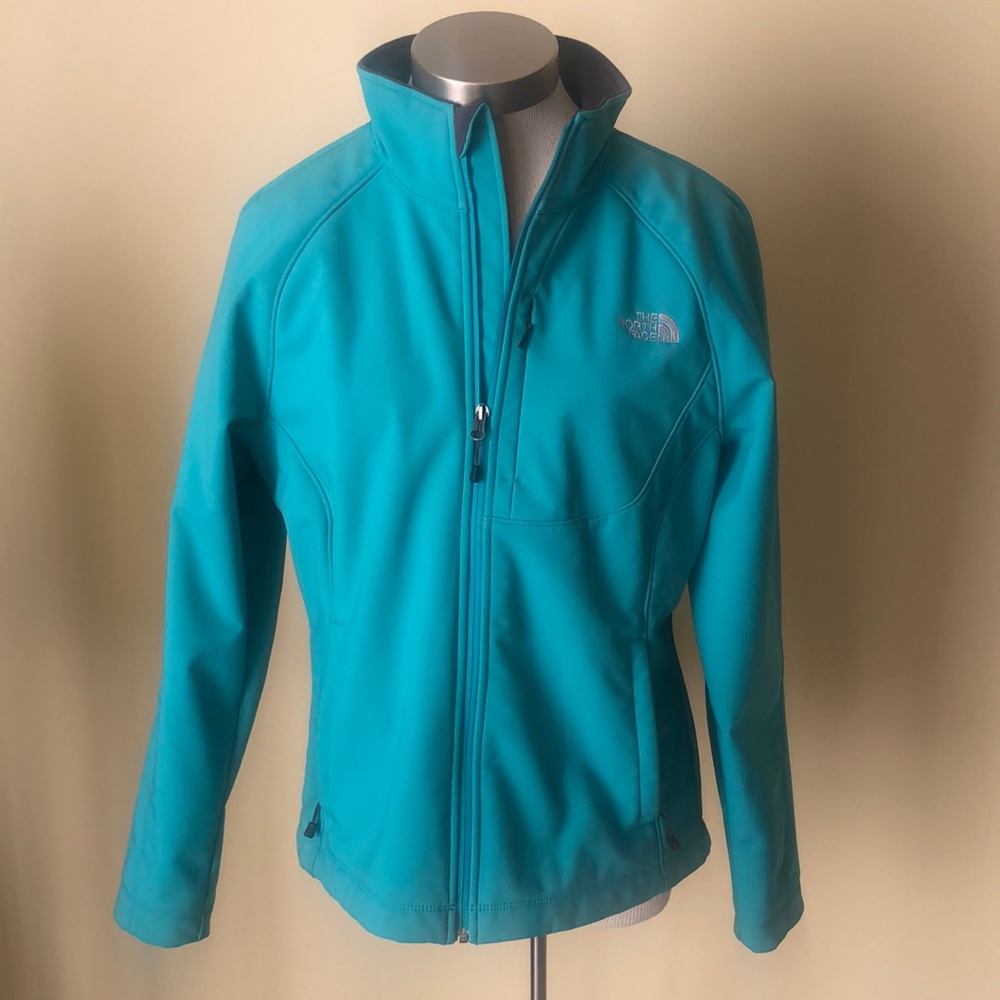 North face TNF Apex teal jacket